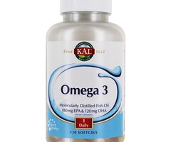 KAL Omega 3 Fish Oil - 120 Softgels