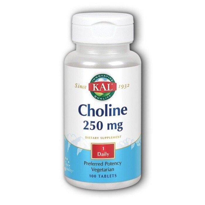 KAL Choline 250 - 100 Tablets
