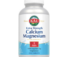 KAL Extra Strength Calcium Magnesium - 250 Tablets