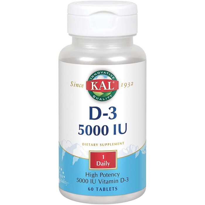 KAL Ultra D-3 5000 IU  - 60 Tablets