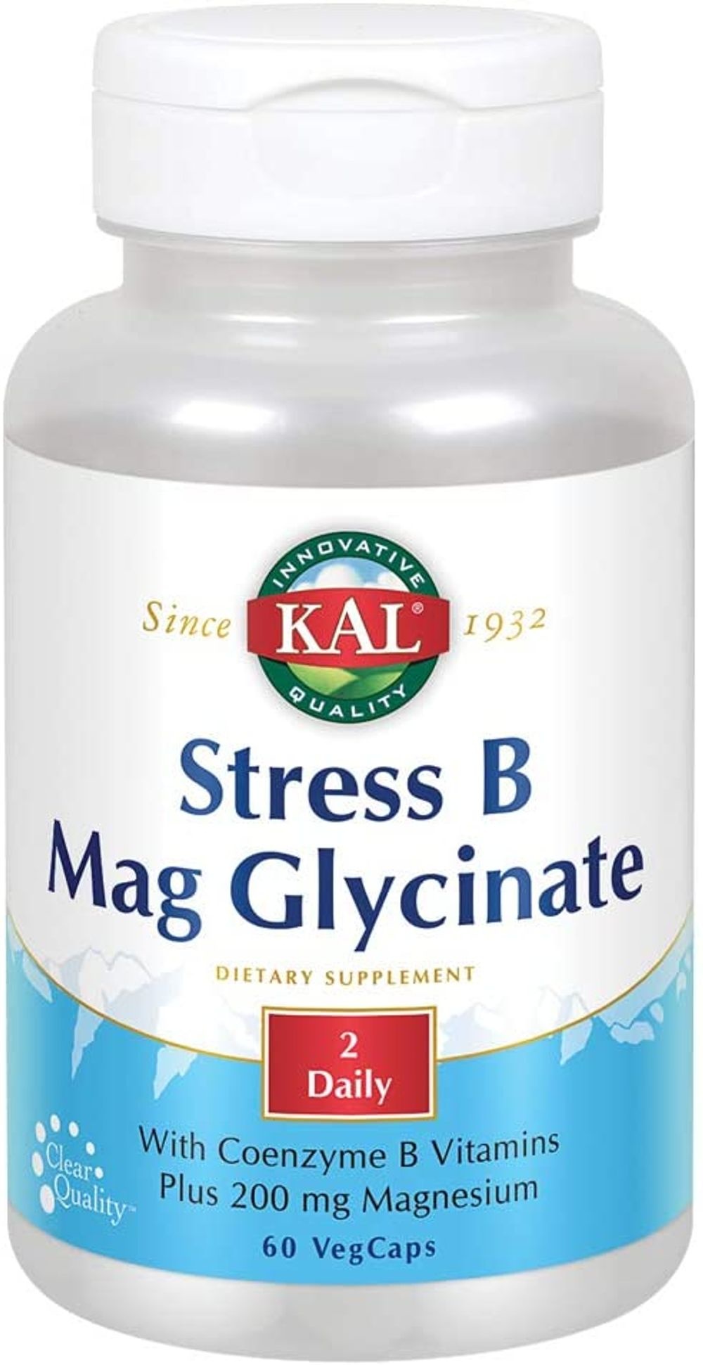 KAL Stress B Mag Glycinate - 60 Vegetarin Capsules