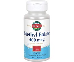 KAL Methyl Folate 400mcg - 90 Capsules