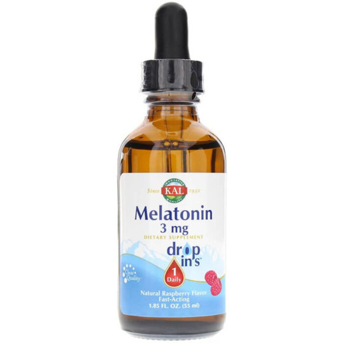 KAL Melatonin 3mg Liquid - Raspberry Flavor