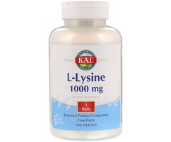 KAL Kal L-Lysine 1000mg - 100 Tablets