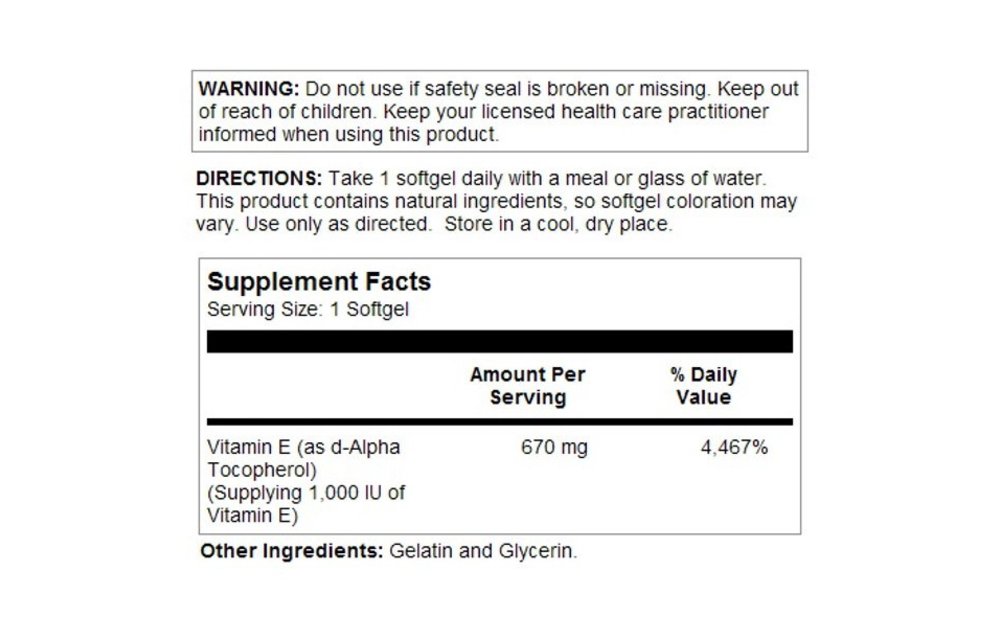 Kal E-1000 IU - 30 Softgels