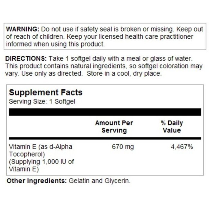 KAL Kal E-1000 IU - 30 Softgels