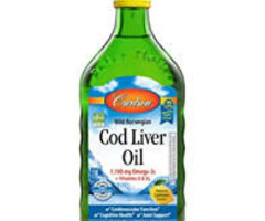 Carlson Cod Liver Oil 16.8 oz. Lemon
