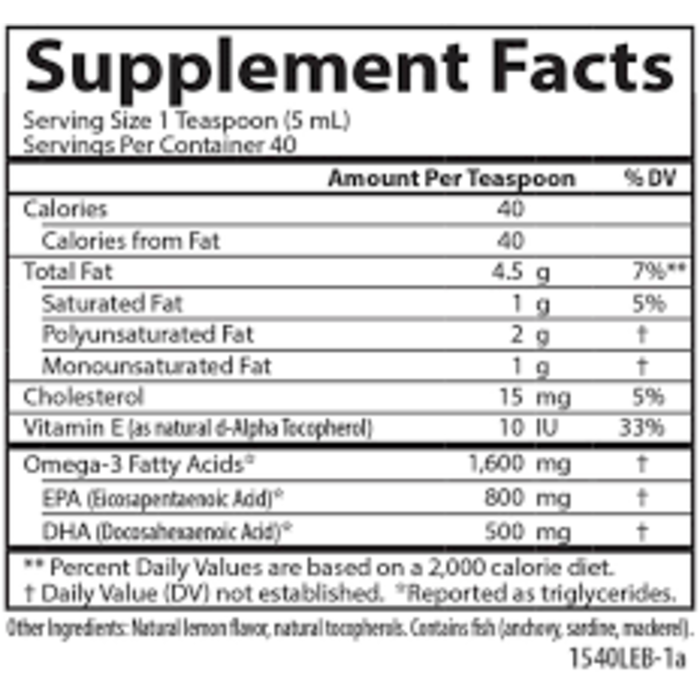 Carlson Carlson Fish Oil - 200 ml Lemon