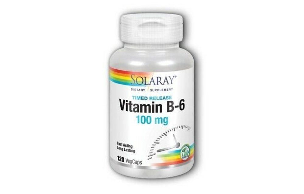 Timed Release Vitamin B-6 100mg - 120 Capsules