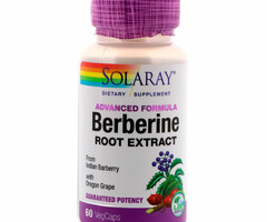 Solaray Advanced Formula Berberine Root Extract - 60 Vegetarian Capsules
