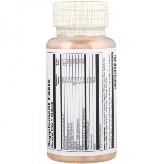 Solaray B-Complex 50  - 60 Vegetarian Capsules