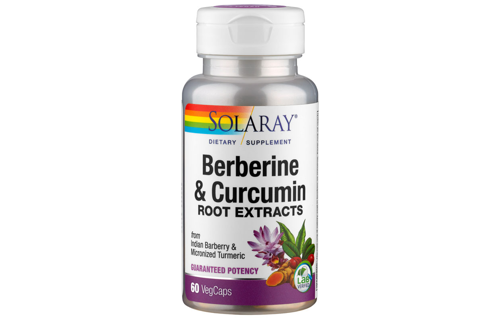 Berberine & Curcumin - 60 Vegetarian Capsules