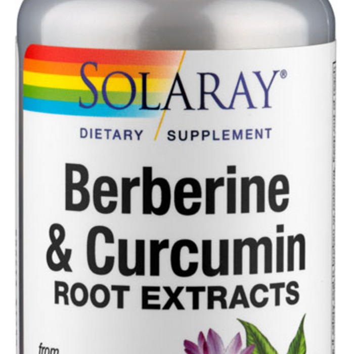 Solaray Berberine & Curcumin - 60 Vegetarian Capsules