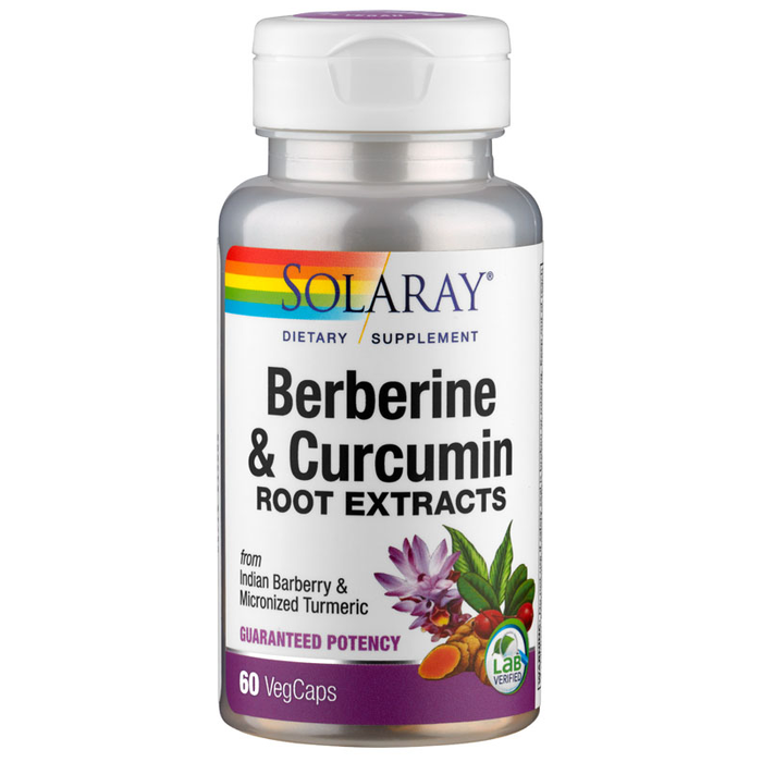 Solaray Berberine & Curcumin - 60 Vegetarian Capsules