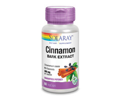 Solaray Cinnamon Bark Extract - 60 Vegetarian Capsules