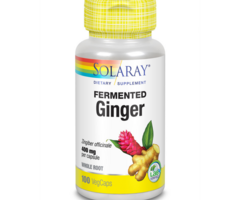 Solaray Fermented Ginger 400mg - 100 Vegetarian Capsules