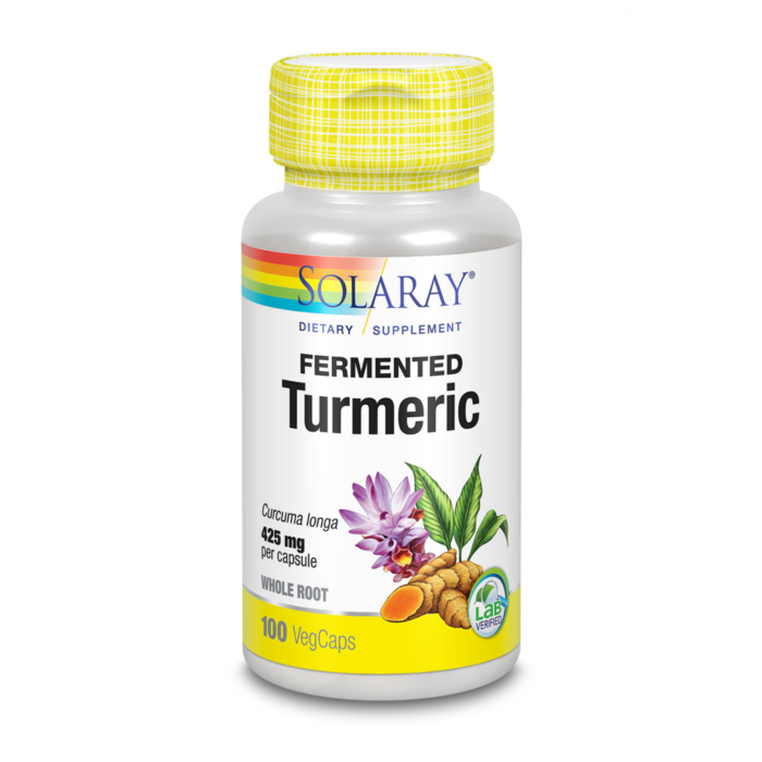 Solaray Fermented Turmeric Root 425mg - 100 Vegetarian Capsules