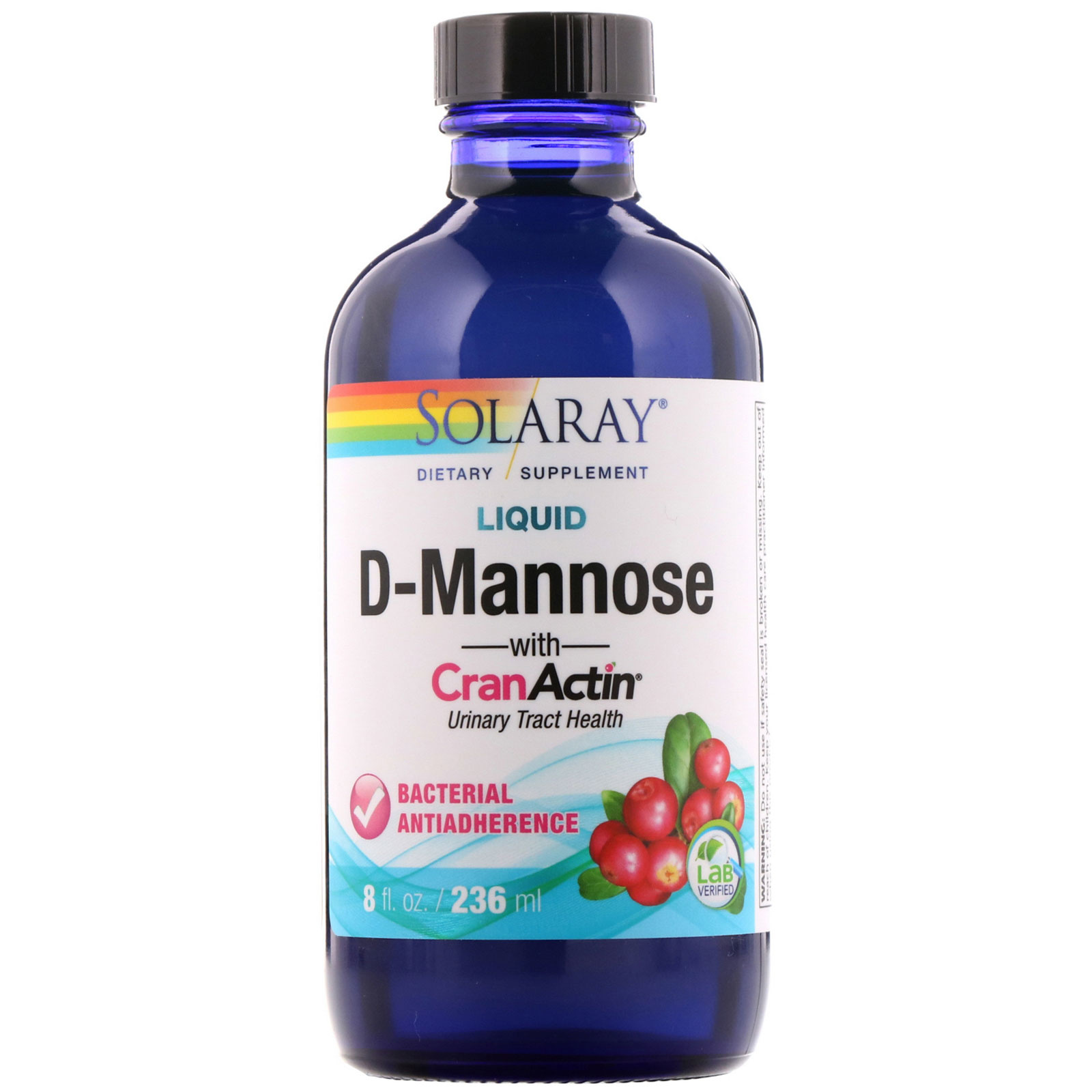 Solaray D-Mannose CranActin Liquid - 8fl oz