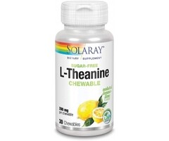 Solaray L-Theanine 200mg - Lemon - 30 Chewables