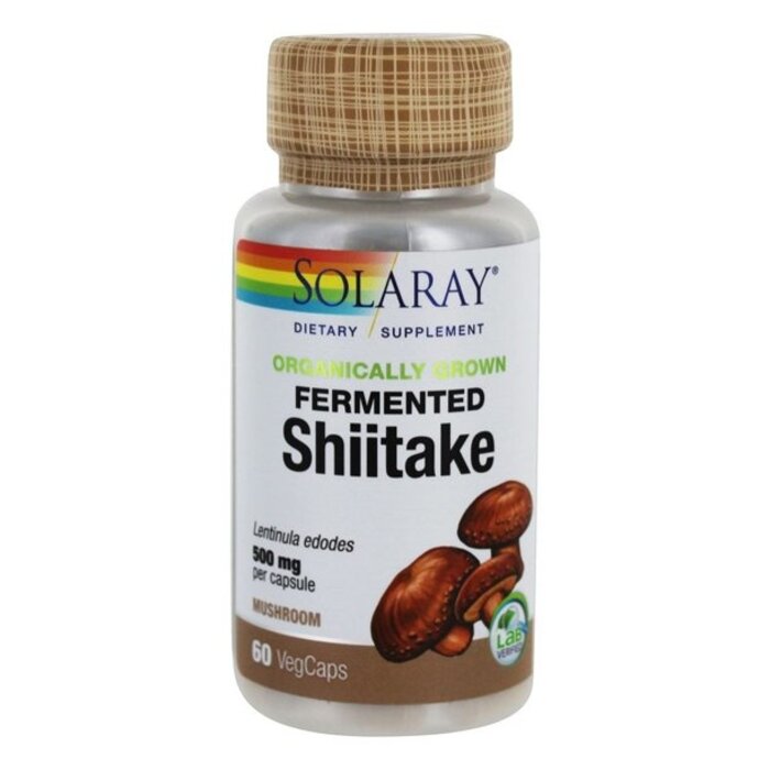 Solaray Fermented Shiitake Mushroom 500mg - 60 Vegetarian Capsules