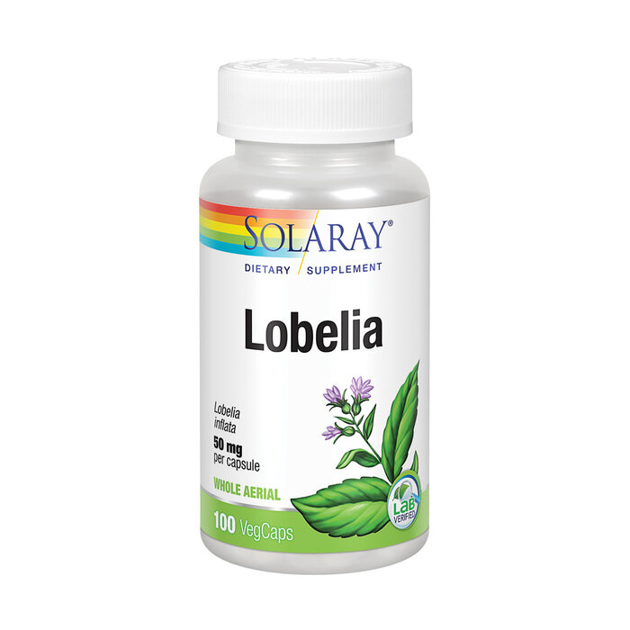 Solaray Lobelia 50mg - 100 Vegetarain Capsules