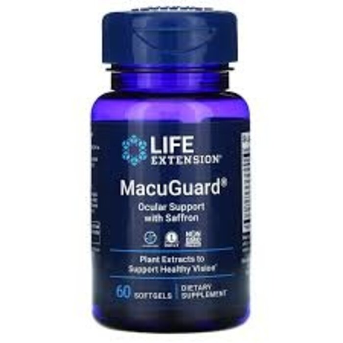 Life Extension Life Extension MacuGuard Ocular Support with Saffron, 60 Softgels