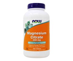 NOW FOODS Magnesium Citrate - 250 tablets