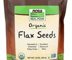 NOW FOODS Organic Flax Seeds 16 oz