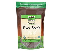 NOW FOODS Organic Flax Seeds 16 oz