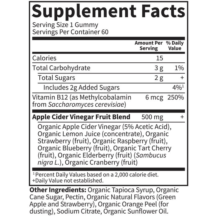 Garden of Life Apple Cider Vinegar Gummies - 60 ct