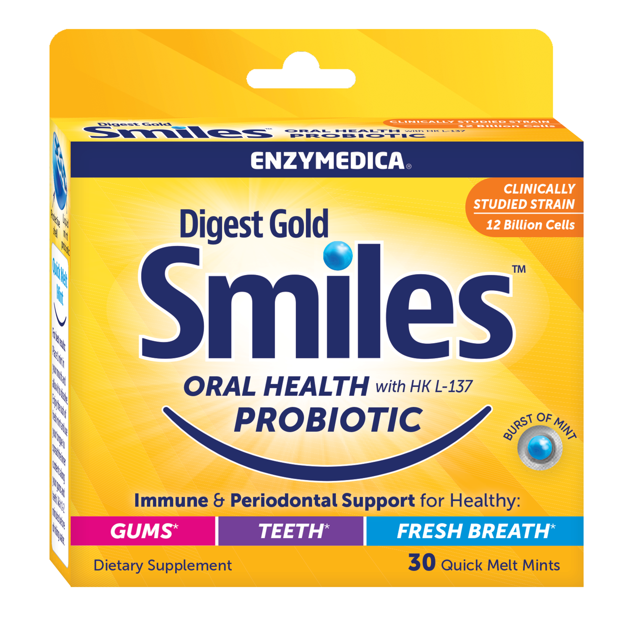 Enzymedica Enzymedica Digest Gold Smiles - 30 Mints