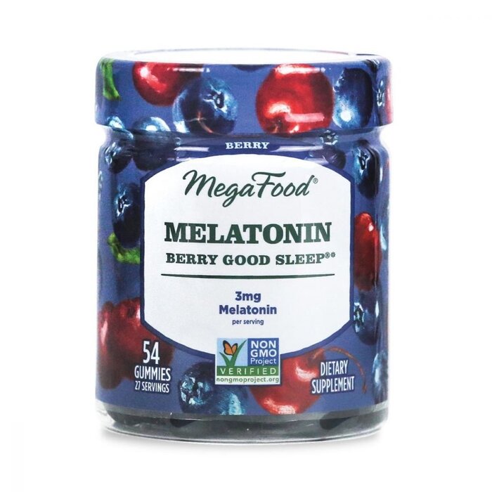 MegaFood Melatonin 3mg Berry Gummies