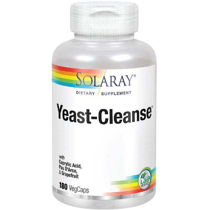 Solaray Yeast Cleanse - 180 Capsules