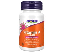 NOW FOODS Vitamin A 25,000 - 100softgels