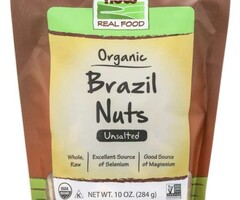 NOW FOODS Organic Brazil Nuts  10oz.