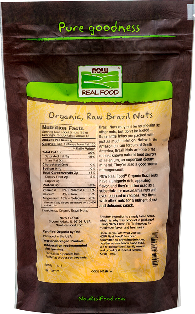 NOW FOODS NOW Foods Organic Brazil Nuts 10oz.