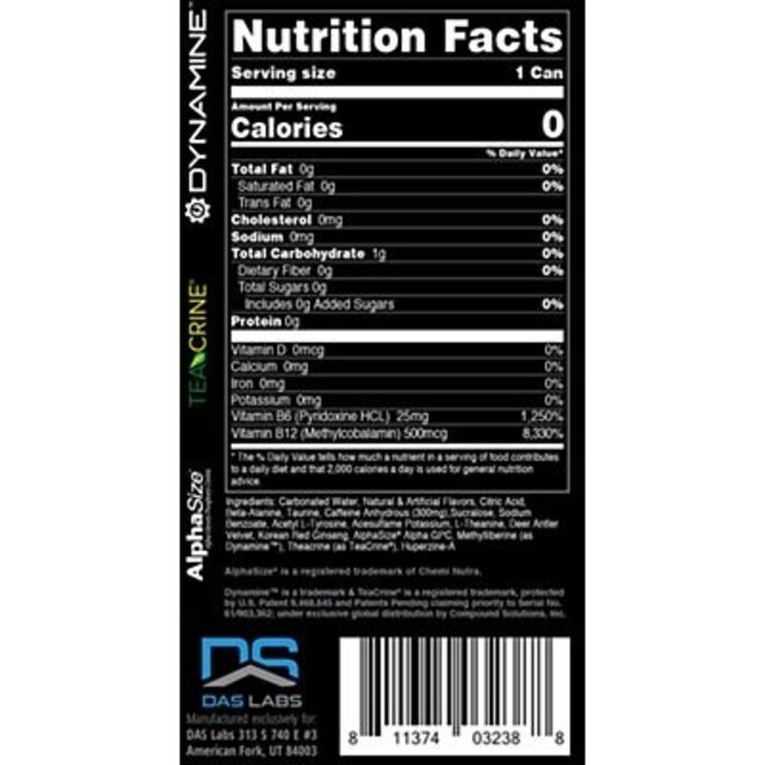 Das Labs Bucked Up Energy RTD-Blue Raz