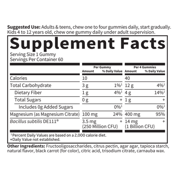 Garden of Life Garden of Life Magnesium Gummies with Pre/Probiotics Raspberry