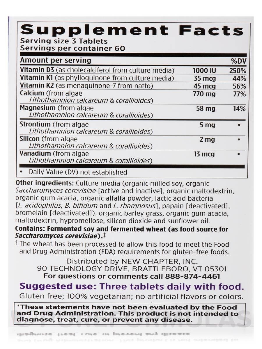 New Chapter New Chapter Bone Strength Take Care - 180 Tablets