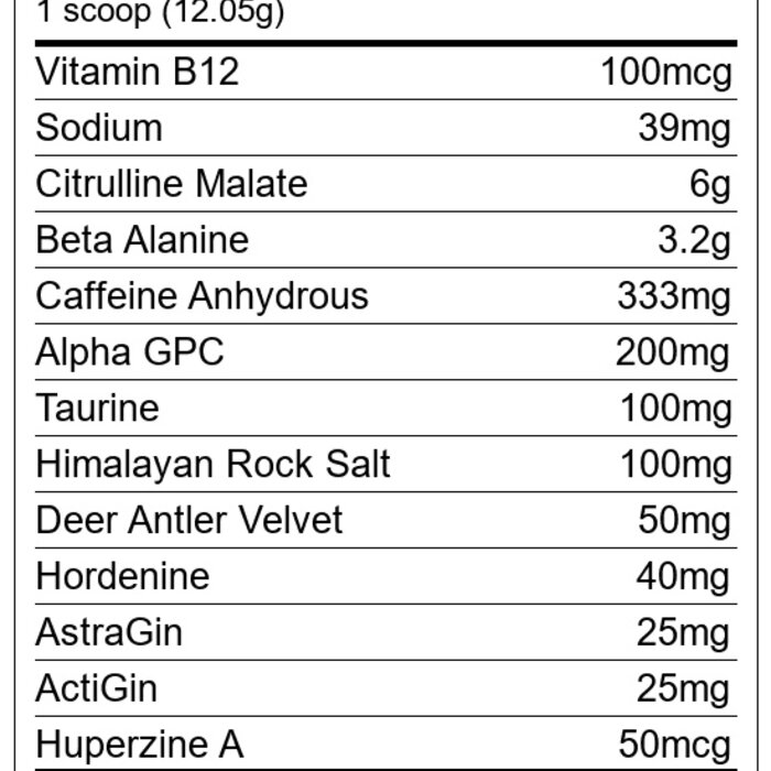 Das Labs Bucked Up BAMF Pre-Workout - Strawberry Watermelon