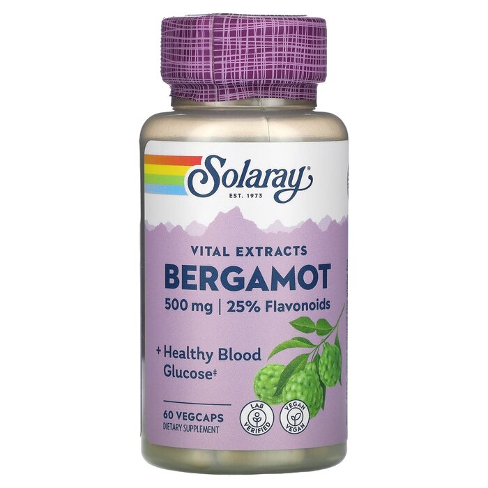 Solaray Bergamot 500mg 60 capsules