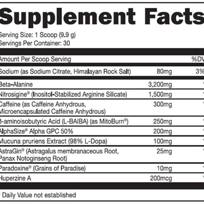 Das Labs Bucked Up LFG Burn Pre-Workout - Razzle Dazzle
