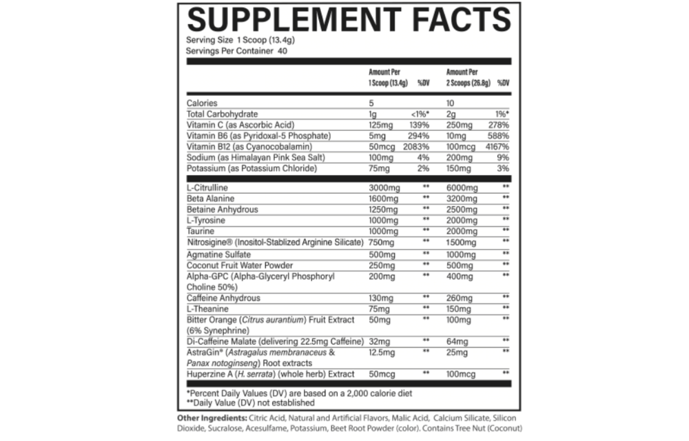 Raw Nutrition - Thavage Pre Workout - Blackberry Lemonade