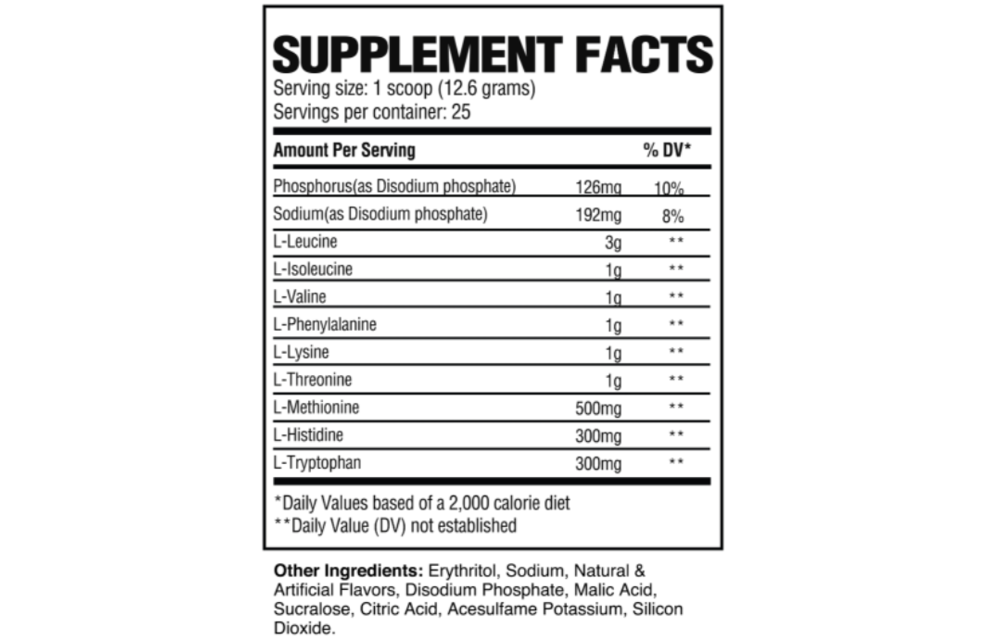 Raw Nutrition - RAW EAA - Peach Tea