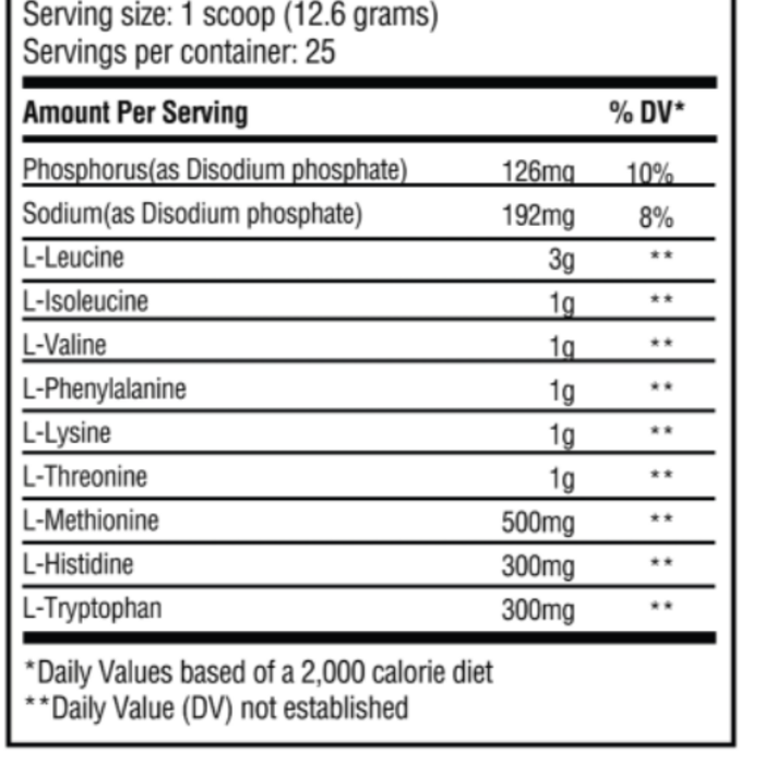 Raw Nutrition Raw Nutrition - RAW EAA - Peach Tea