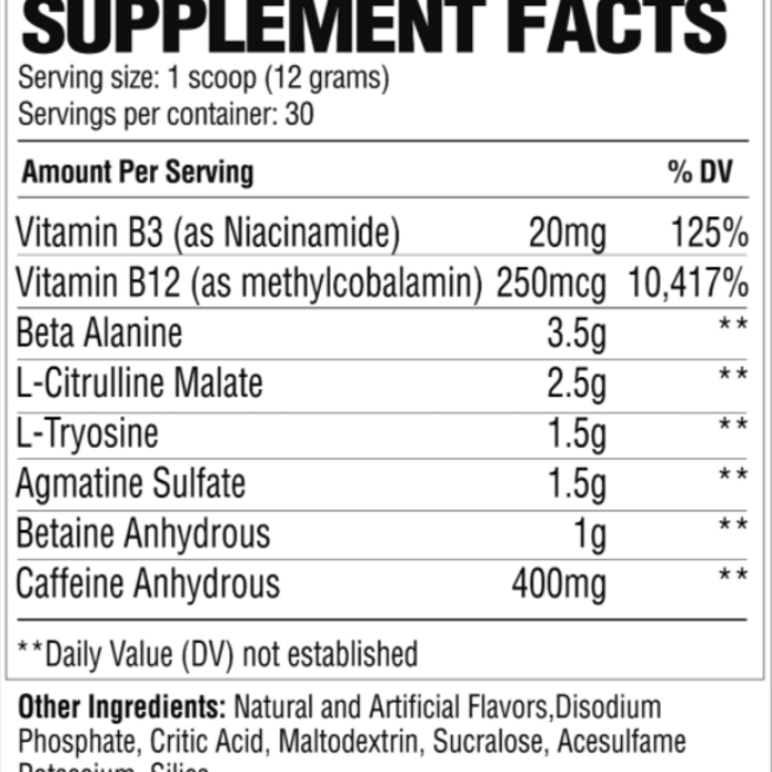 Raw Nutrition Raw Nutrition -Extreme Pre - Kiwi Blueberry