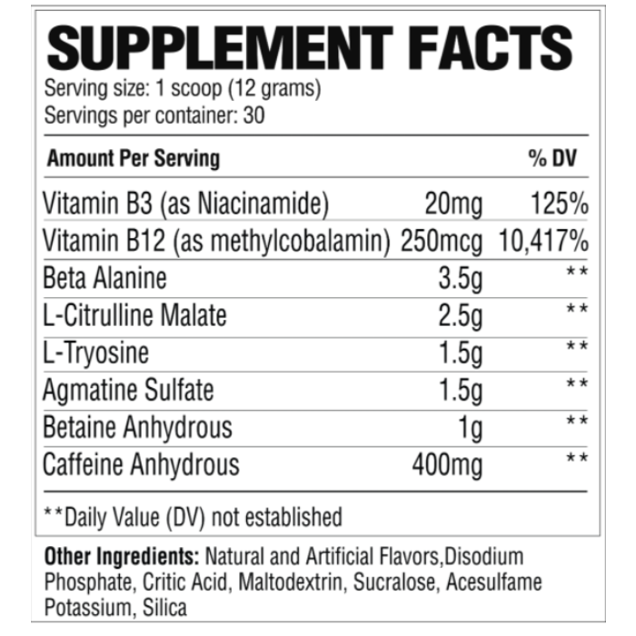 Raw Nutrition Raw Nutrition - Extreme Pre - Fruit Burst