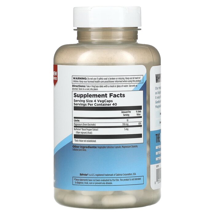 KAL Magnesium Glycinate 350mg 160 caps