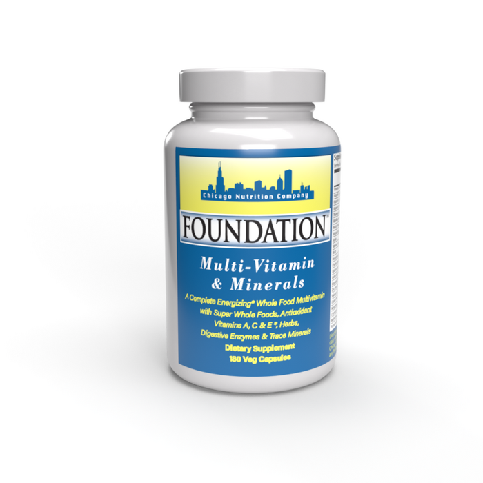 Chicago Nutrition Company Foundation Multi-Vitamin & Minerals 180 Veg Capsules