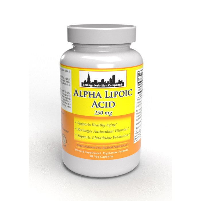 Chicago Nutrition Company Alpha Lipoic Acid - 250mg - 60 Vegetarian Capsules